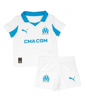 Billige Fotballdrakt Olympique de Marseille Replika Hjemmedraktsett Barn 2025-26 Kortermet (med bukser)